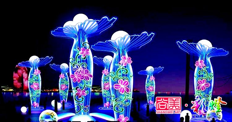 夏夜燈光璀璨，自貢燈會(huì)閃亮新疆伊犁